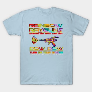 Rainbow - Raygun - Gaydar T-Shirt